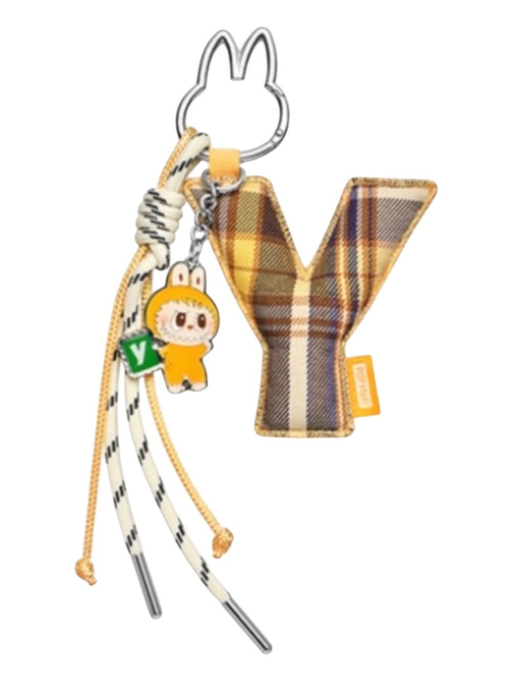POP MART Labubu THE MONSTERS Letter Y Pendant Keychain BNIB
